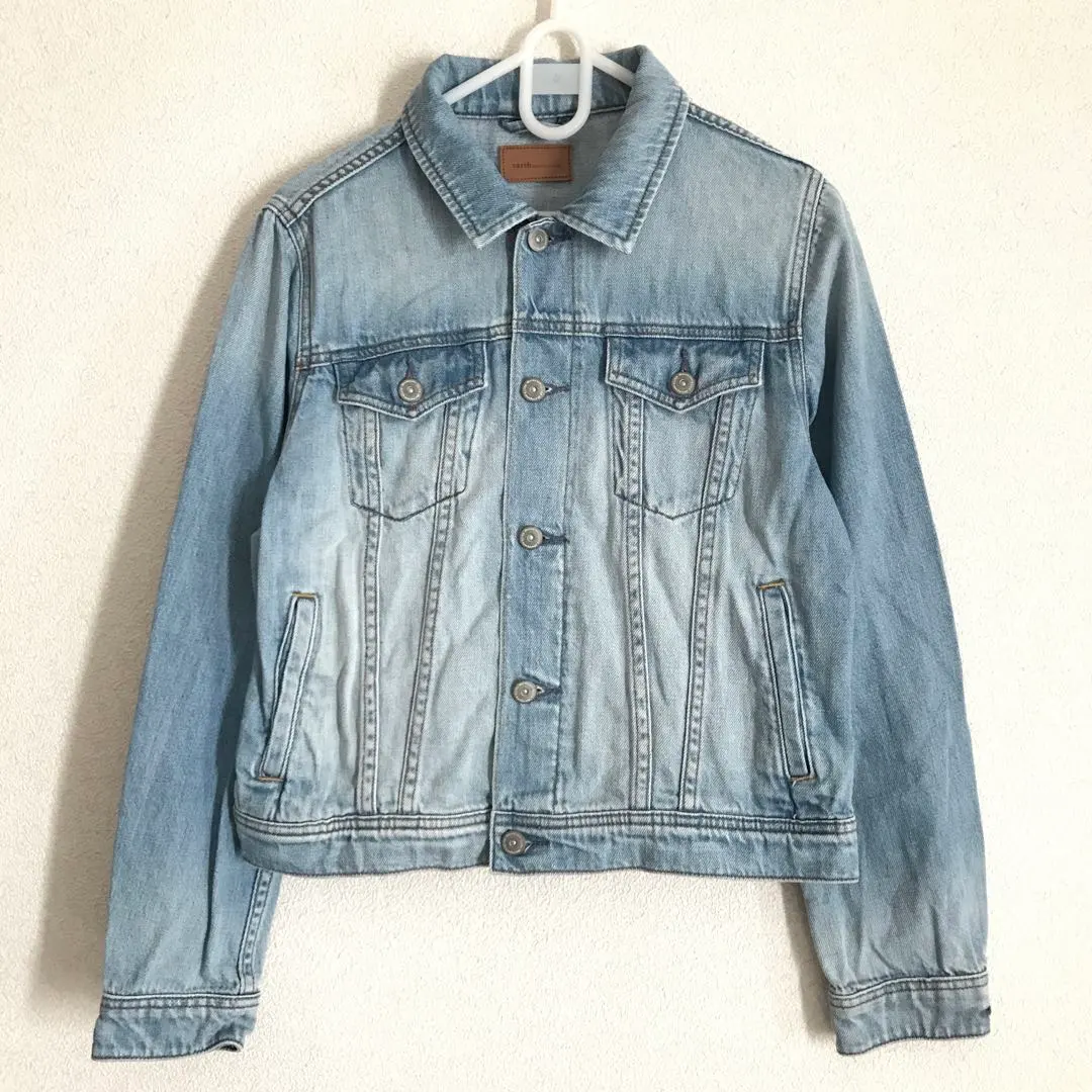 Thumbnail of earth music&ecology light blue denim jacket