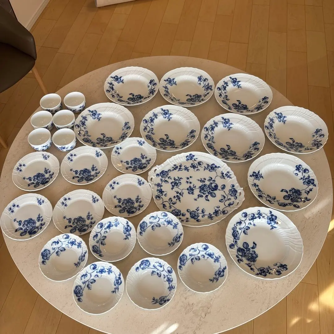 【美品】リチャードジノリ★ローズブルー★フルーツソーサー 店舗取り寄せ商品】ジノリ1735／リチャードジノリ ローズブルー