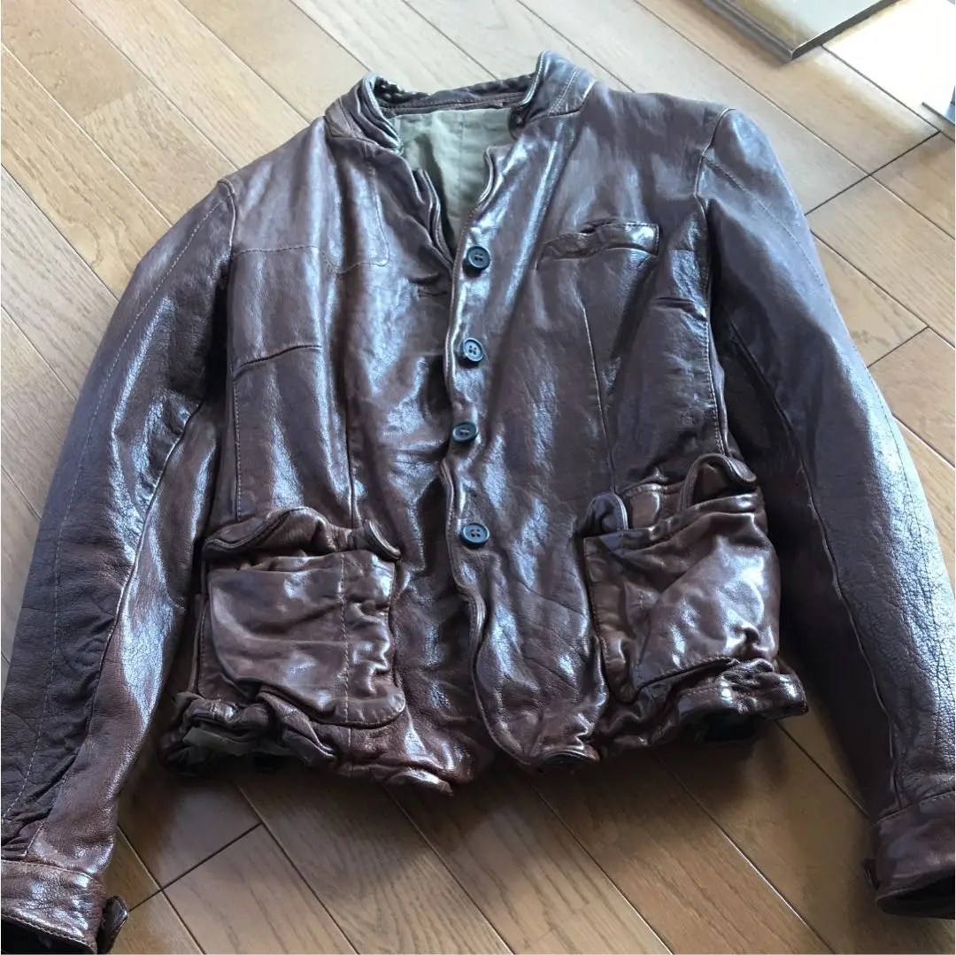 美品　NEIL BARRETT　ミドル丈　レザージャケット　ライダースジャケット 2025年最新】NEIL BARRETT レディース レザージャケット