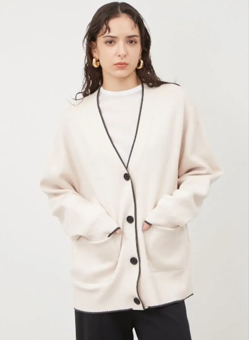 Thumbnail of Excellent condition! Mila Owen knit cardigan FREE Ivory