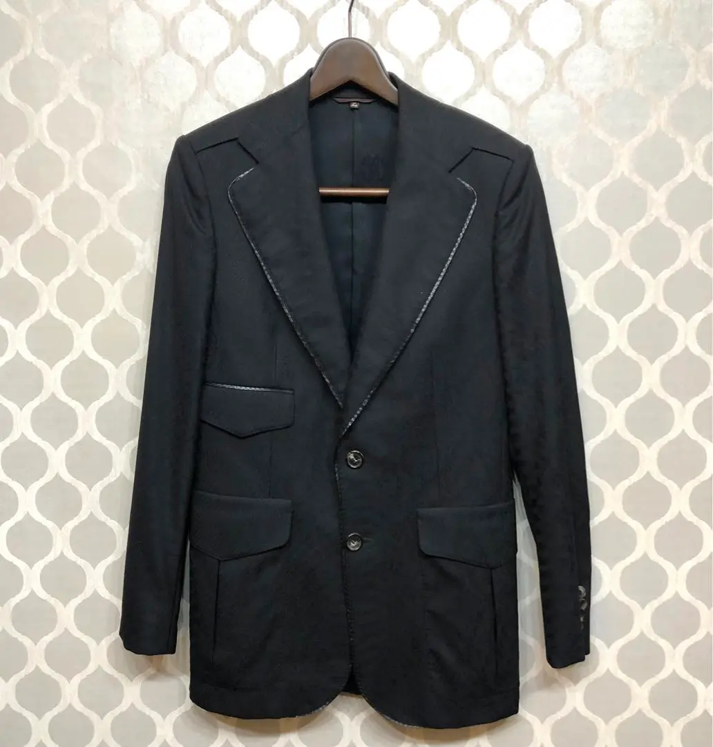 ロベルトカヴァリ Roberto Cavalli レザー テーラードジャケット CLASS roberto cavalii ロベルトカヴァリ 2Bジャケット - メルカリ