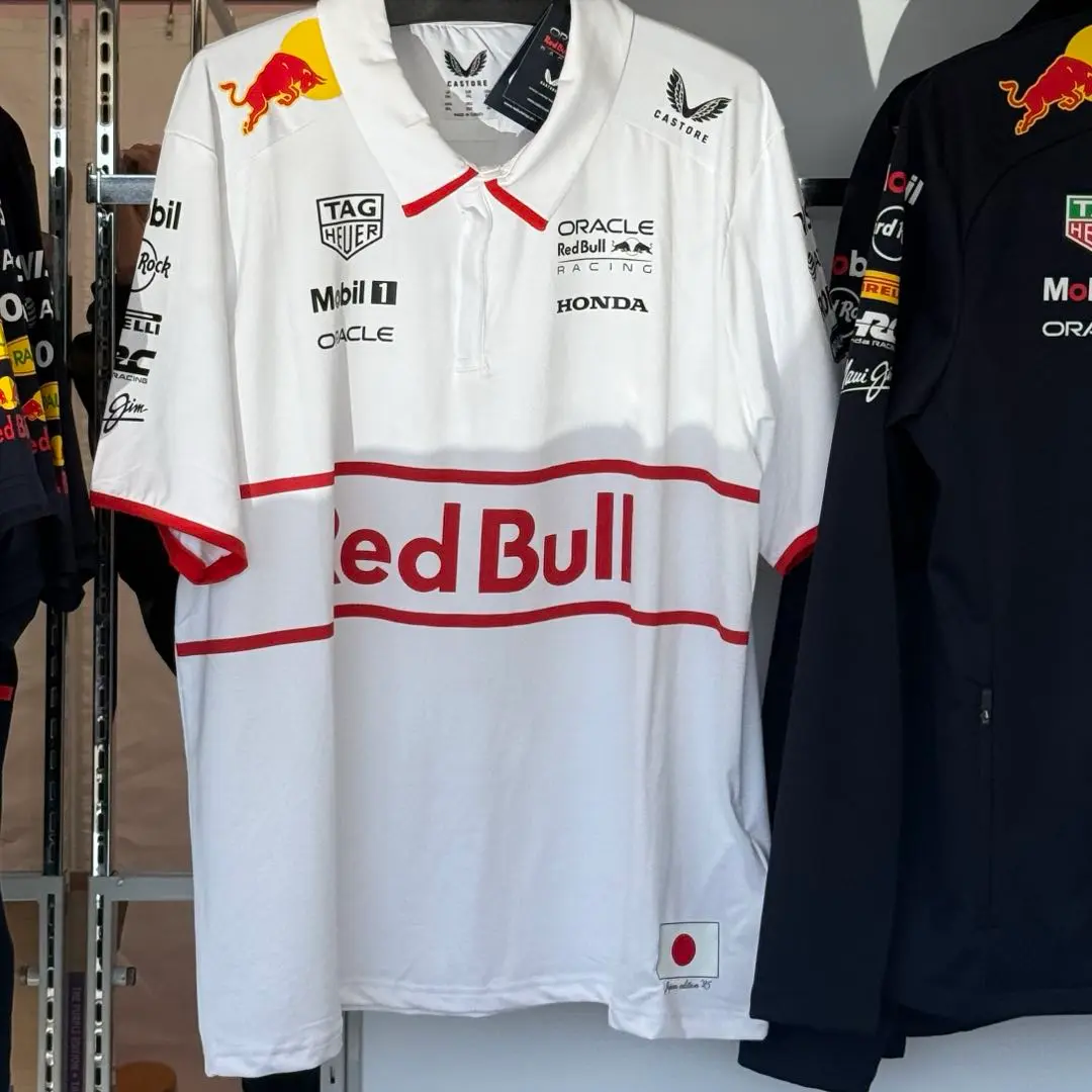 Red Bull ポロシャツ ホワイト 2025 オラクル レッドブル レーシング チーム ポロシャツ