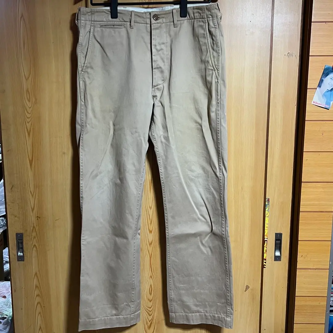 希少】BEAMS fennica 別注 バズリクソンズ ミリタリーチノパン L