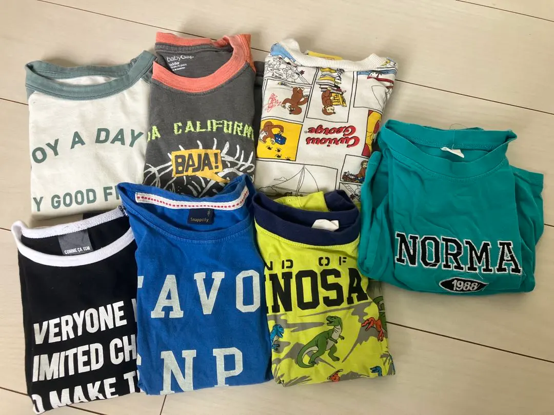 Thumbnail of Children's Clothes Boys Long Sleeve Short Sleeve Set Up 8-Piece Set 100cm