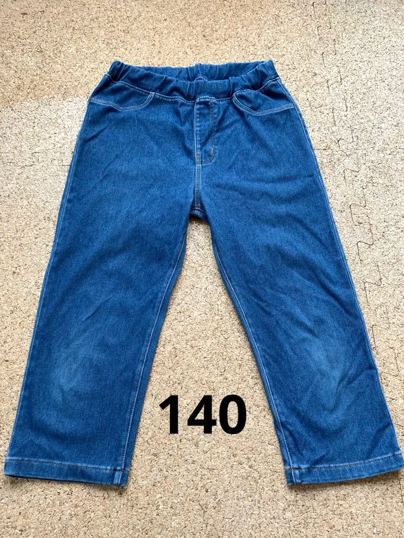 Thumbnail of MUJI Denim Leggings Spats 140 7/10 Length
