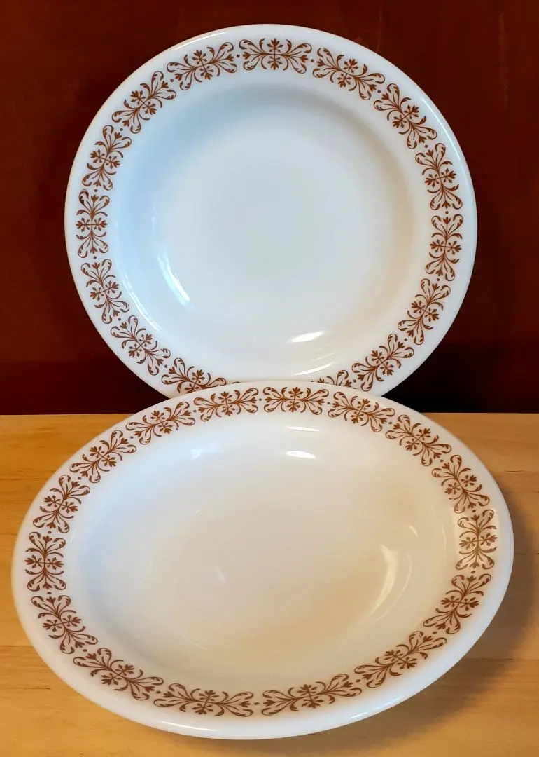 Old Pyrex オールドパイレックス　ランチプレート　カッパーフィリグリー Old Pyrex オールドパイレックスランチプレートカッパーフィリグリー