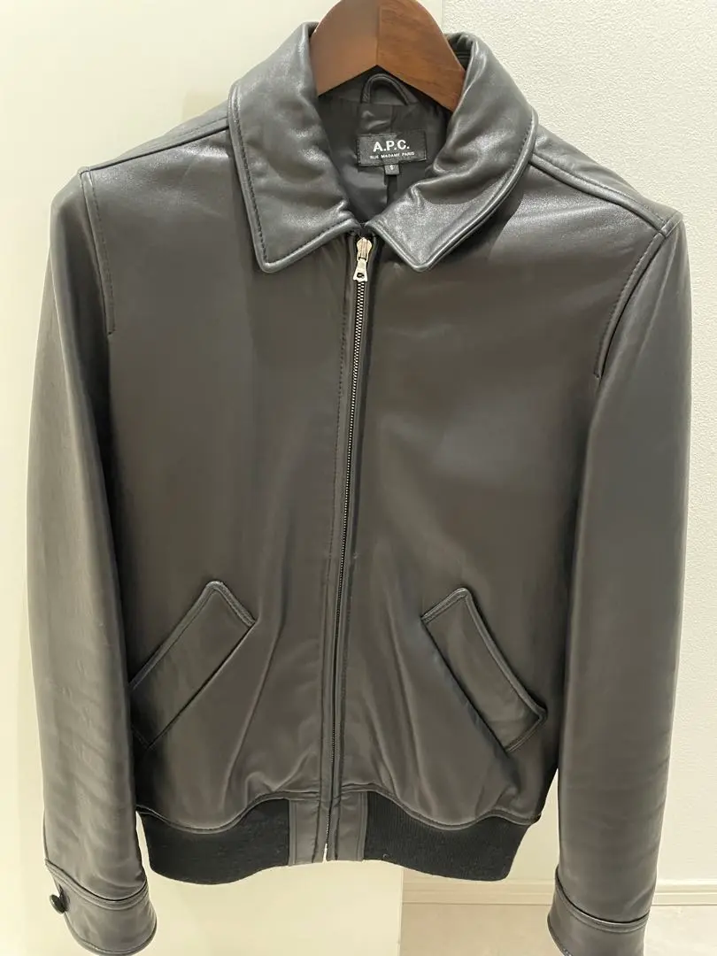 a.p.c アーペーセー　レザージャケット　ライダース　フランス製 apc アーペーセー レザージャケット ライダース シングル