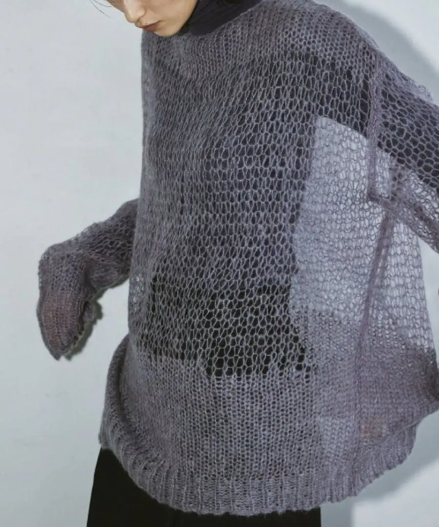 低針數馬海毛針織 的縮圖