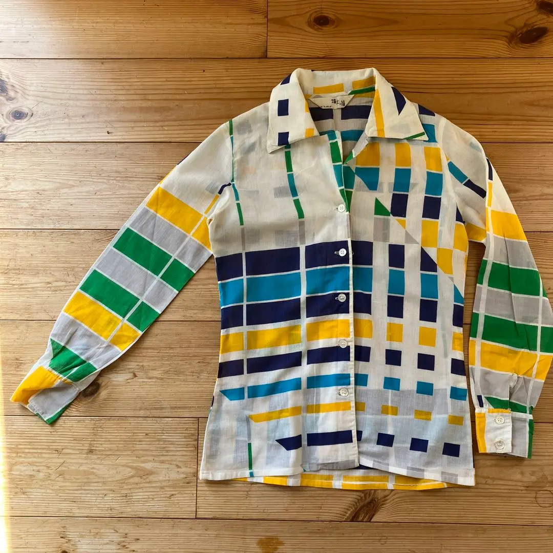 【特賣】六本木 積木箱 昭和復古 古董 長袖襯衫 的縮圖
