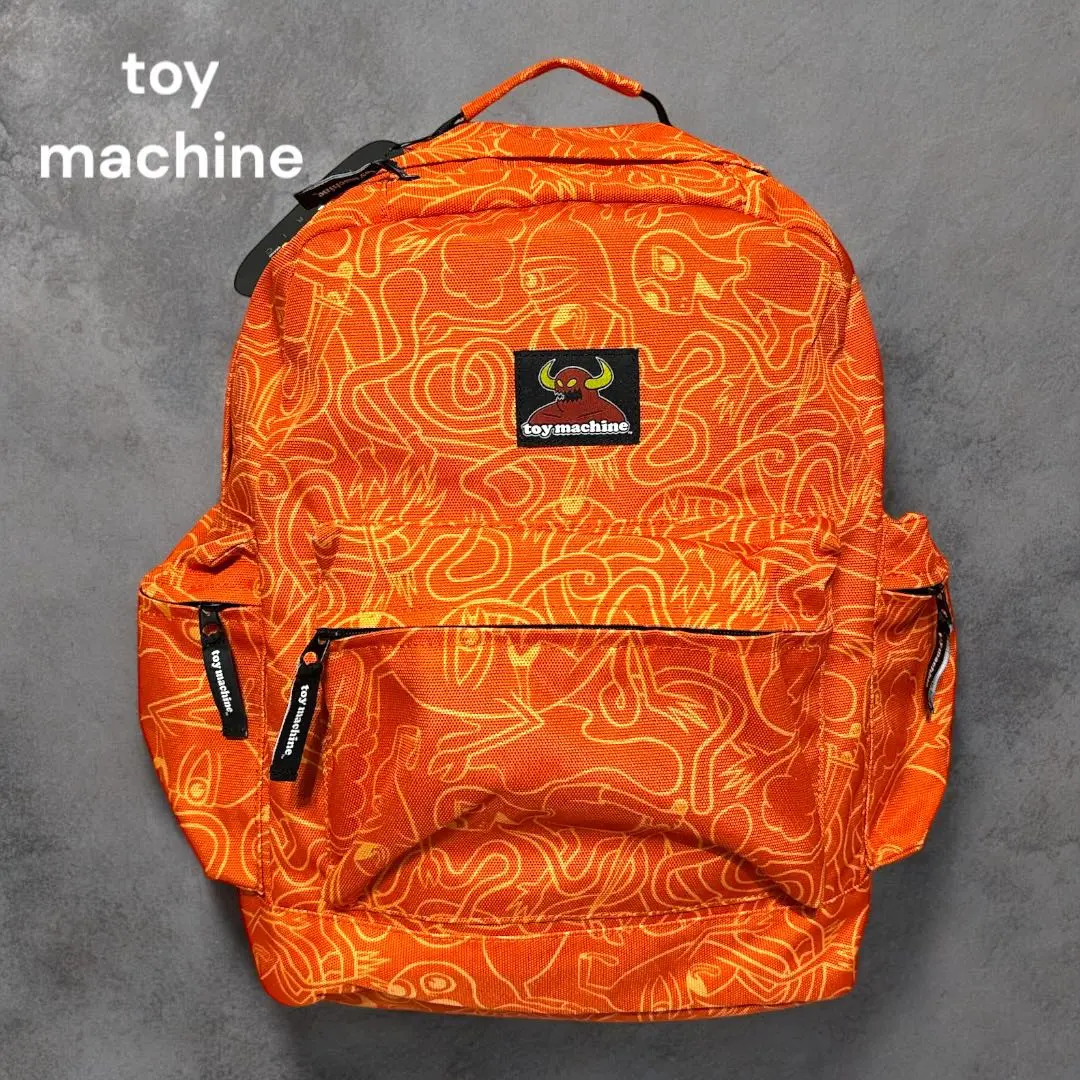 19年製　廃盤　 トイマシーン(TOY MACHINE) リュック オレンジ 楽天市場】【楽天スーパーSALE70%OFF】TOY MACHINE 大容量