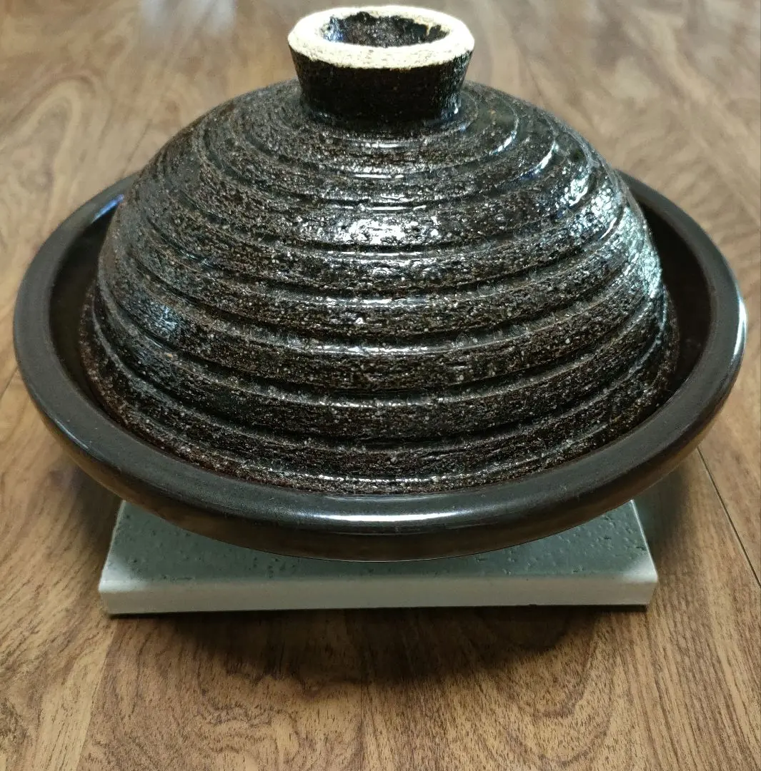 伊賀焼　長谷園　陶珍菜　アメ釉 大　未使用 長谷園 旧商品 伊賀焼 陶珍菜 アメ釉 大 NNC-46(鍋、グリル