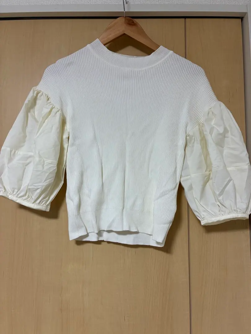 refined works 白色 短袖針織衫 F 尺寸 的縮圖