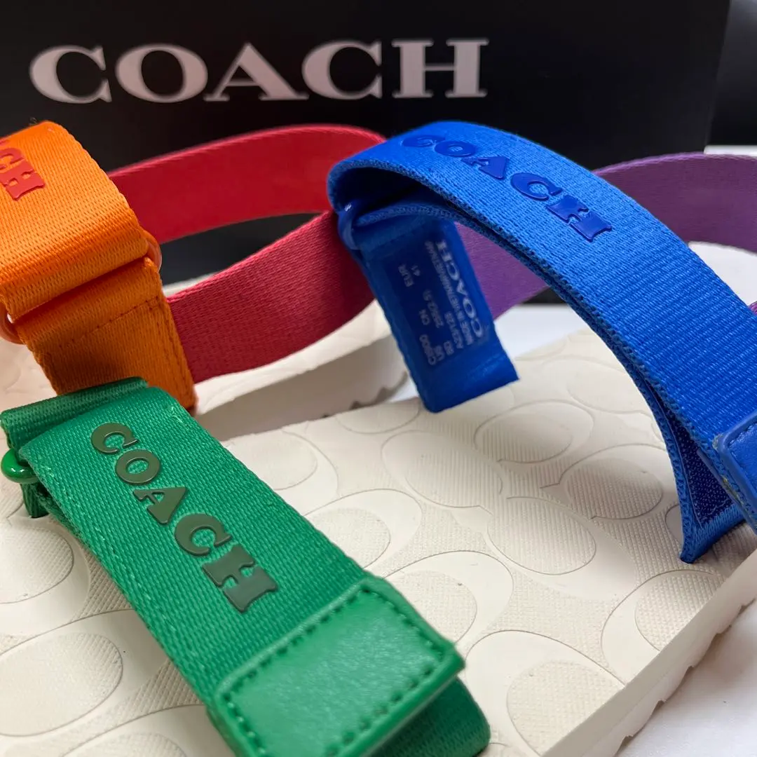 COACH 彩色沙灘涼鞋 的縮圖