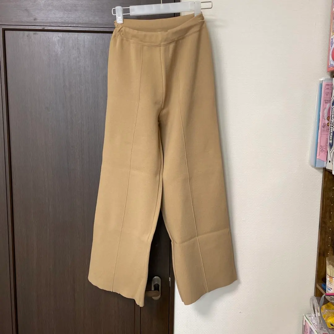 Thumbnail of ITEMS Knit, Beige Wide Pants
