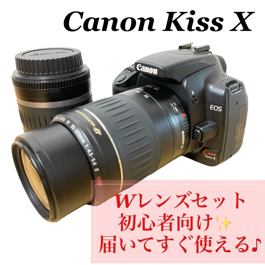 ✨ショット数1600✨CANON KISS F ダブルレンズ✨入門モデル✨超望遠 Canon - ✨ショット数1600✨CANON KISS F ダブルレンズ✨入門