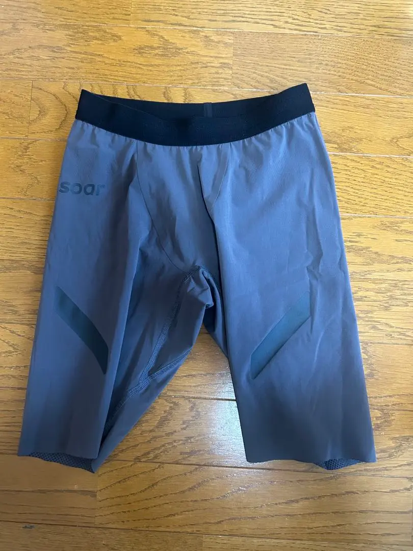 SOAR Running Mens Marathon Shorts Black Rainbow Dot メンズ