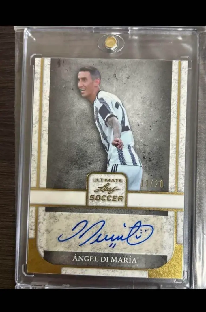 ディ・マリア選手　直筆サイン入り写真(マンU) PANINI ANGEL DI MARIA ディ マリア 直筆サイン 世界49枚 - メルカリ