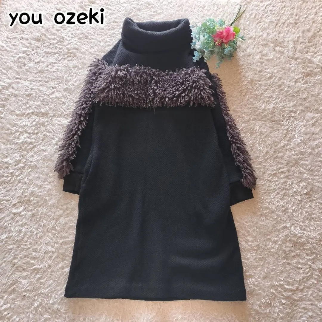 you ozeki ユウオゼキ ウールマント ケープマントコート ブラック you ozeki ユウオゼキウールマントケープマントコートブラック