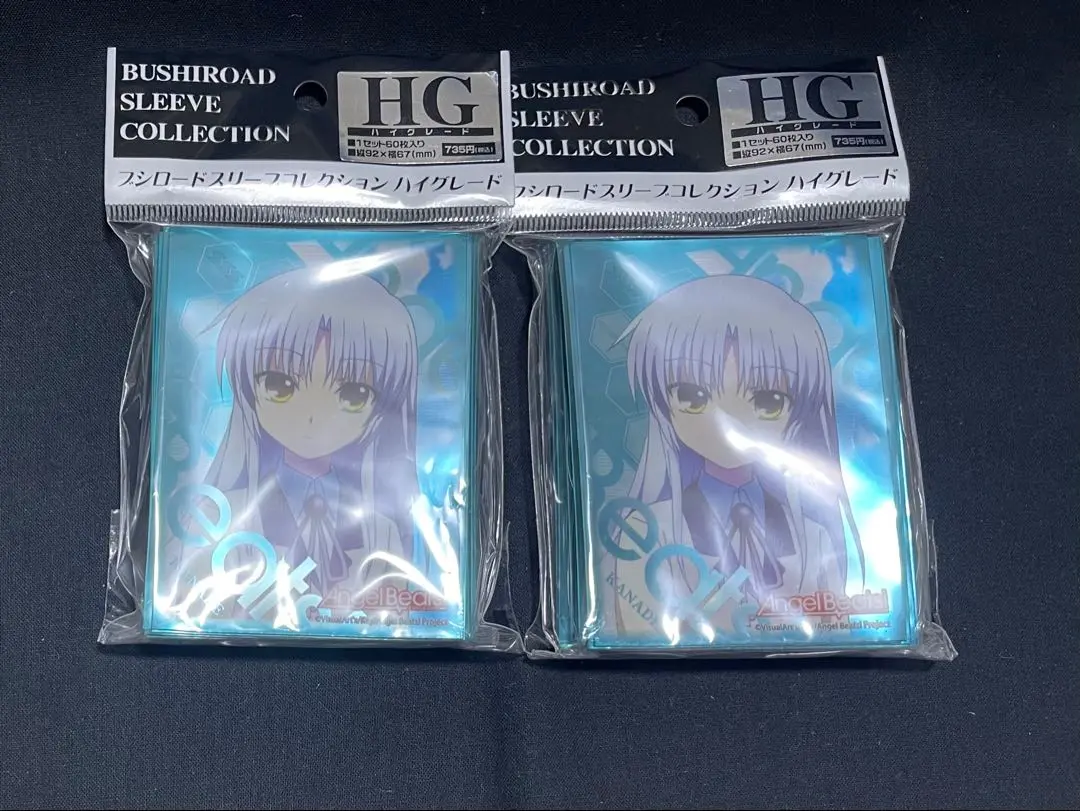 超希少品 50枚×2種 WNB Angel Beats 立華奏 スリーブセット 立華 奏 股がっ スリーブ Beats! Angel