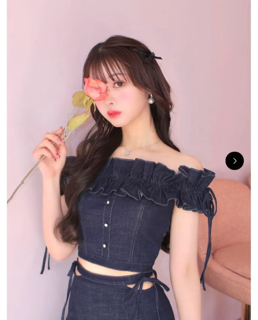 新品タグ付き M me eme エムミーエメ エムエメ デニム lceblue 新品タグ付き M me eme エムミーエメ エムエメ デニム lceblue