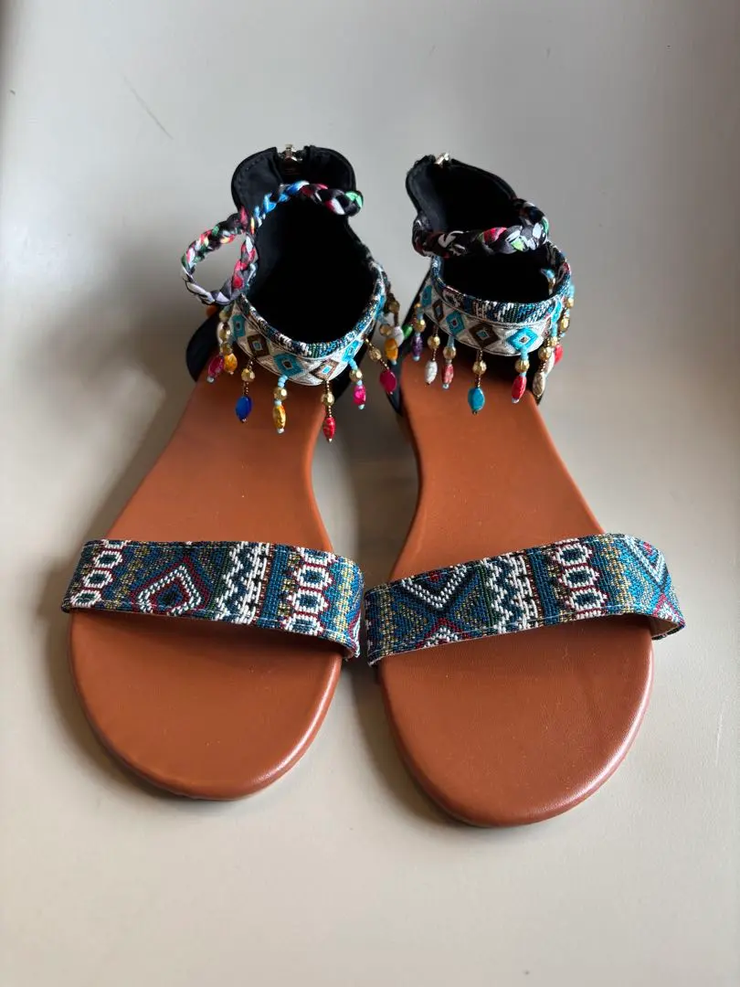 Thumbnail of Beaded Blue Sandals