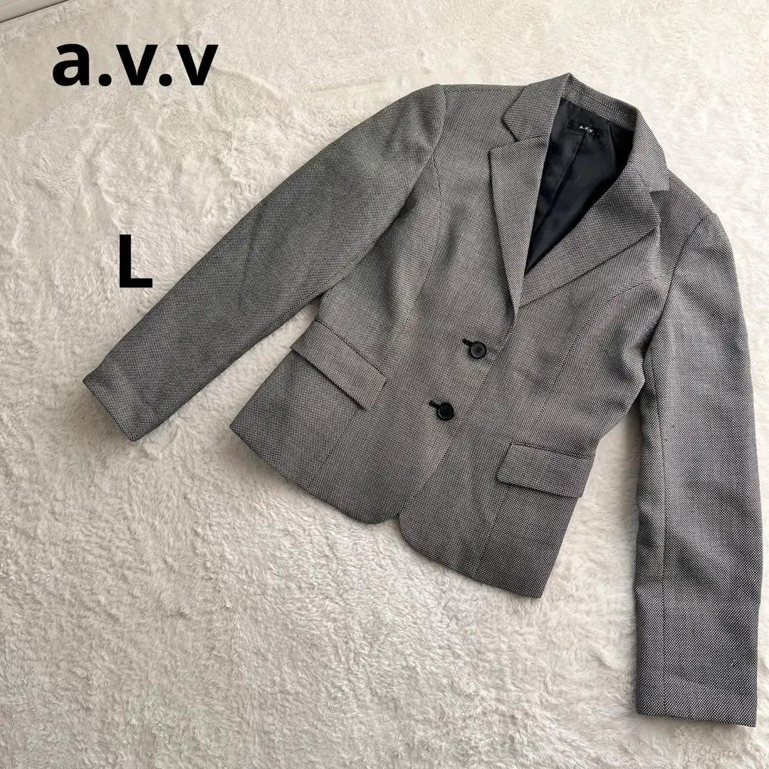 Thumbnail of A.V.V. Tailored Jacket Double-breasted Check Pattern Office Casual