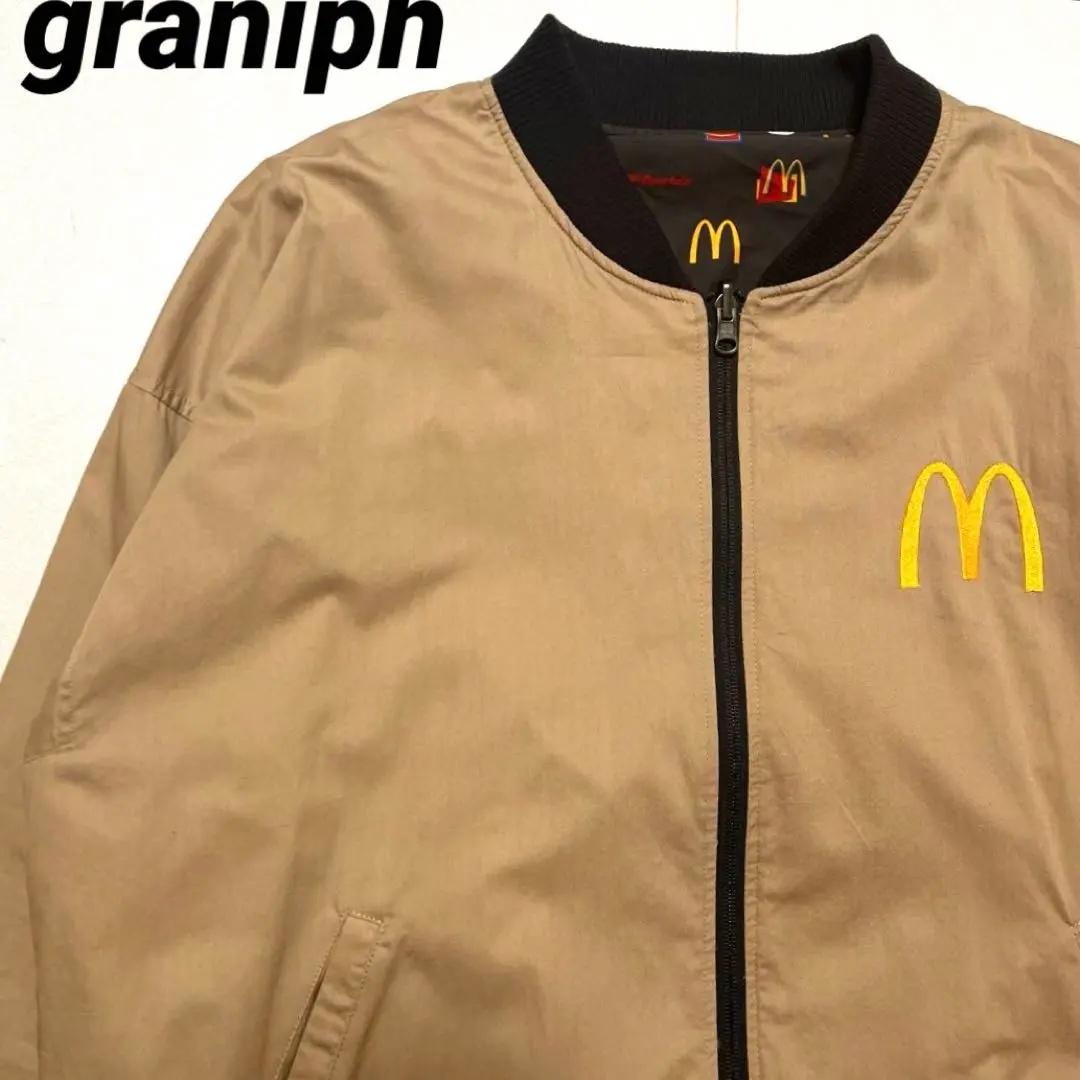 ＸＬ　マクドナルド　スタジャン ビッグマック　ブルゾン　グラニフ M マクドナルド スタジャン ビッグマック ブルゾン グラニフ