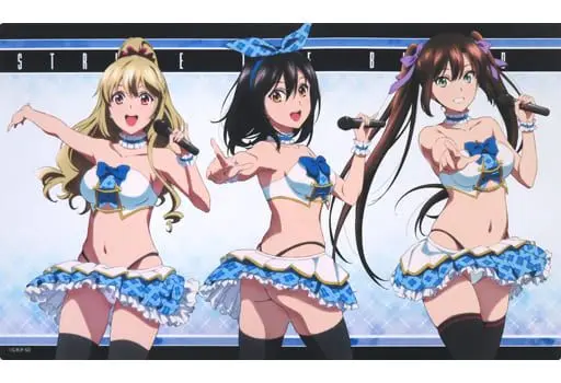 ストライク・ザ・ブラッド　雪菜&浅葱　万能ラバーマット　プレイマット 未使用】ストライク・ザ・ブラッド 姫柊雪菜 万能プレイマット2