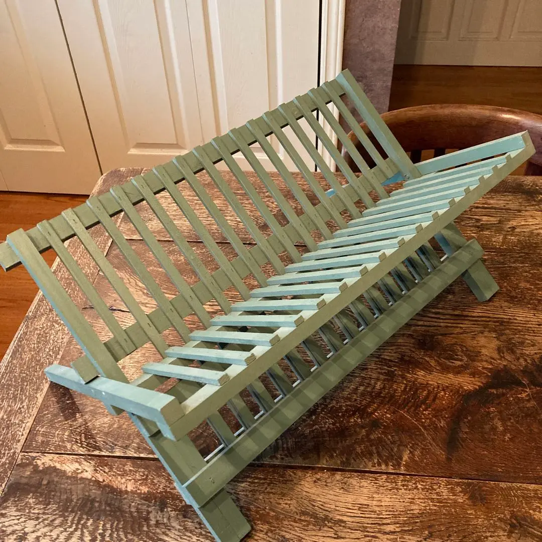 アンティーク　ホーロー　ディッシュ　ラック アンティークシェルフ・ディッシュラックグレー - ANTIQUE LEAVES