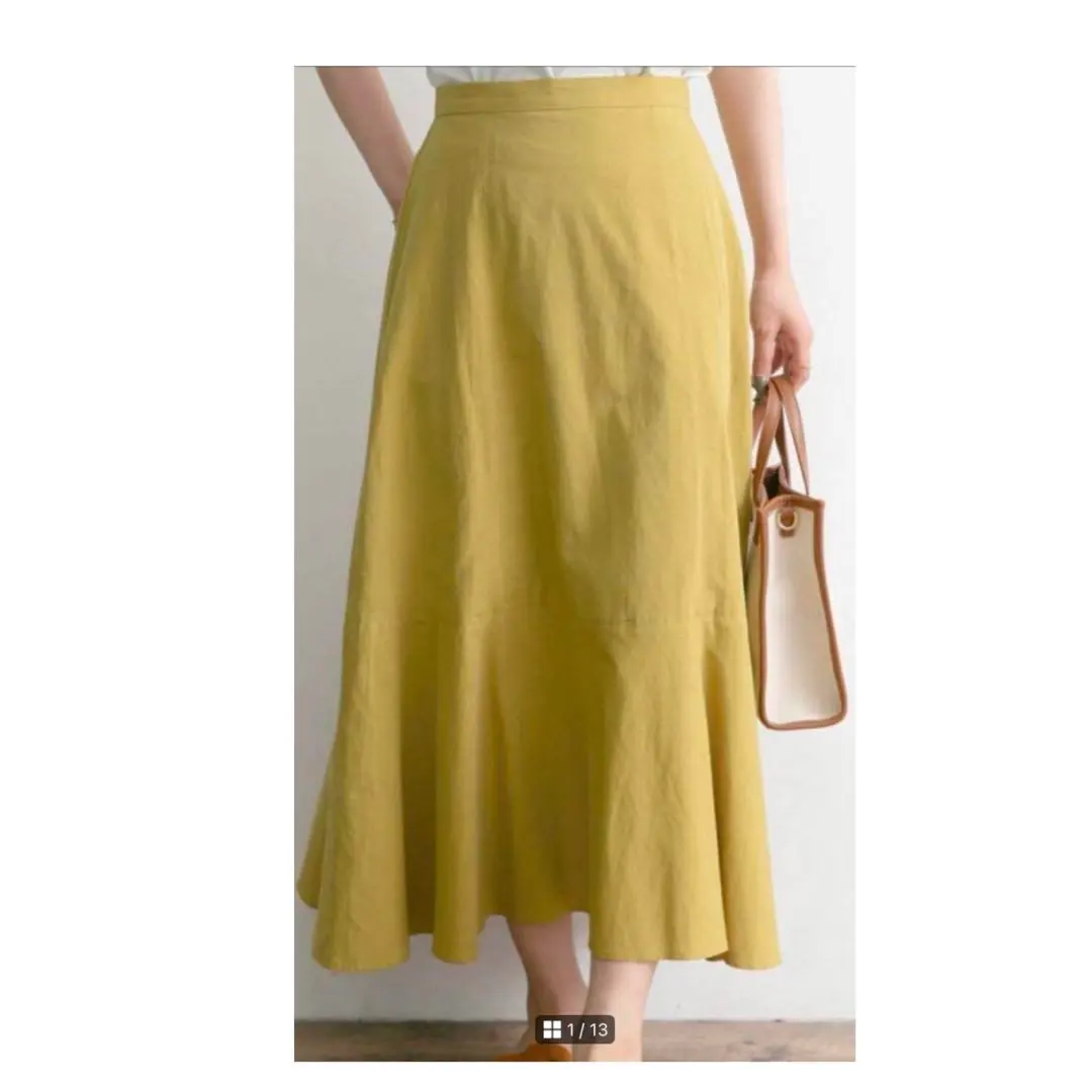 Thumbnail of URBAN RESEARCH ROSSO Linen-Blend Flare Skirt