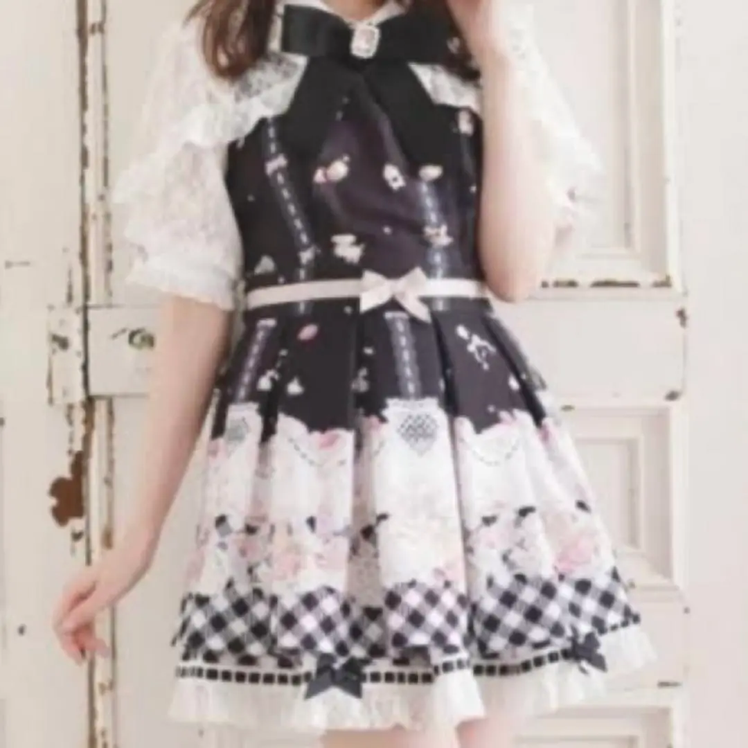 ♡LIZLISA Sugary Treats Picnic柄ワンピース♡ リズリサ LIZLISA Sugary Treats Picnic柄ワンピース