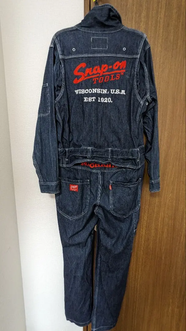 Snap-on デニム長袖ツナギ LLサイズ スナップオン Snap-on デニム長袖ツナギ Lサイズ スナップオン① 検 マック
