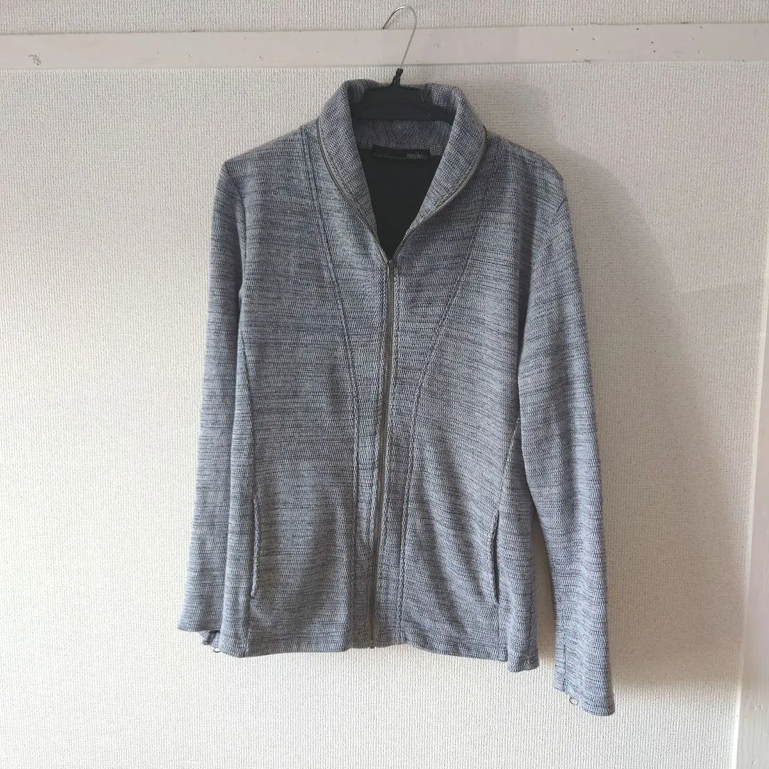 Thumbnail of Gray zip-up cardigan