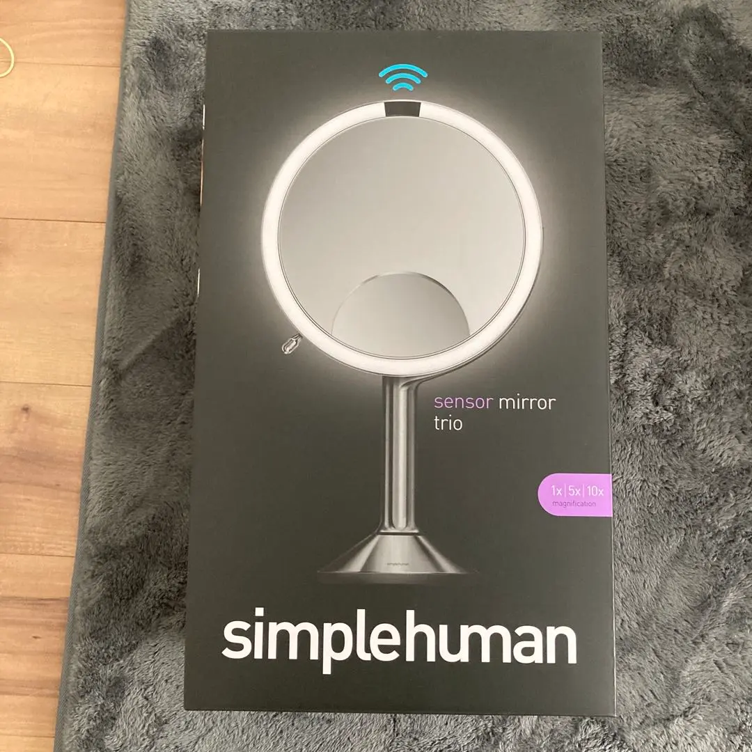【美品 現行品】simplehuman センサーミラー トリオ 直径20cm ② 美品 現行品】simplehuman センサーミラー トリオ 直径20cm ②