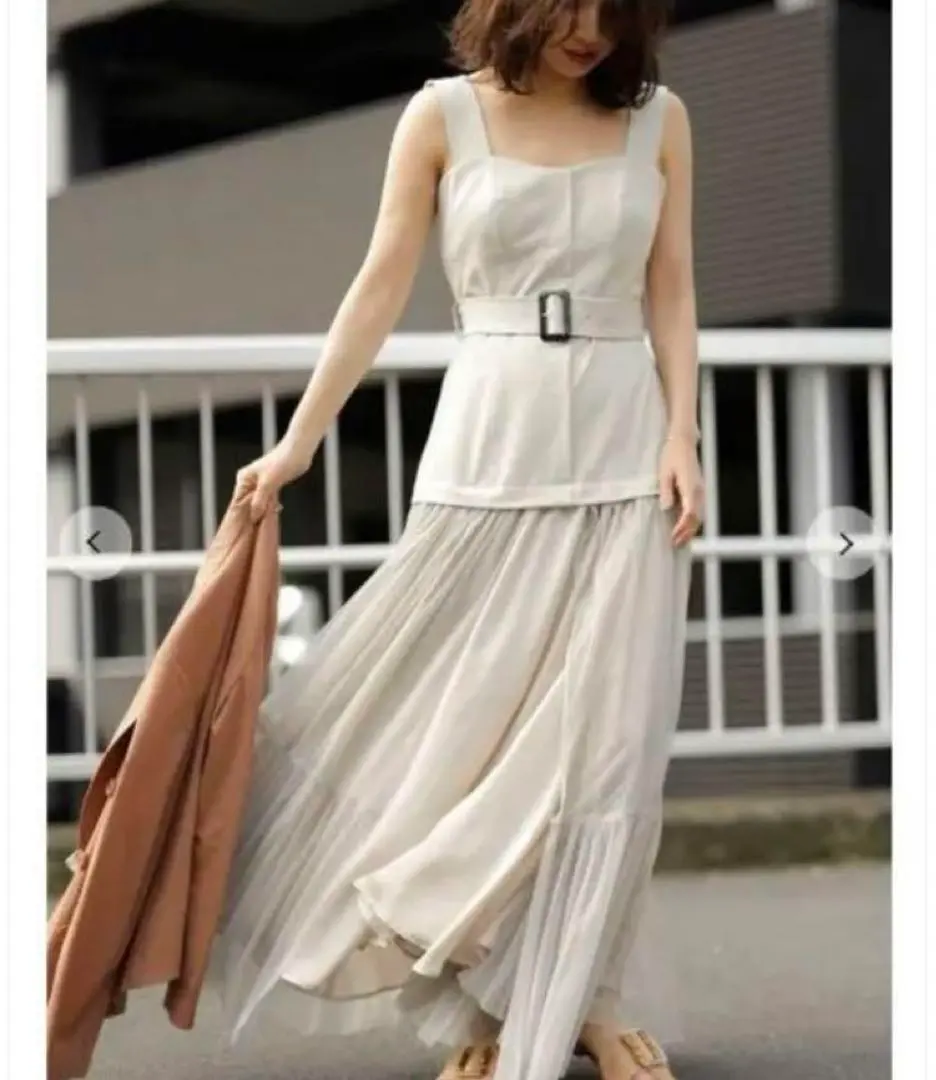 最安値　ameri エアリースリーブタイトドレス　アメリヴィンテージ Ameri VINTAGE - 新品 AMERI AIRY SLEEVE TIGHT DRESSの通販 by