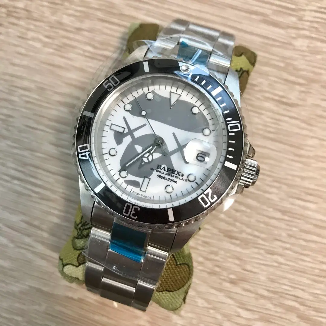 bapex kaws 自動巻き時計 シルバー アベイシングエイプ　カウズ 2025年最新】BAPEX KAWSの人気アイテム - メルカリ