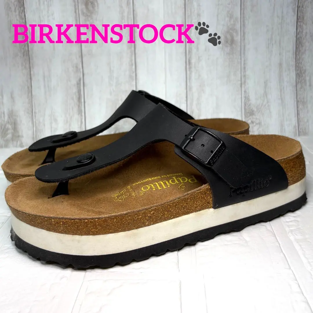 美品　Birkenstock ブラック トングサンダル 2025年最新】Birkenstock カラー：ブラック系 トングサンダルの