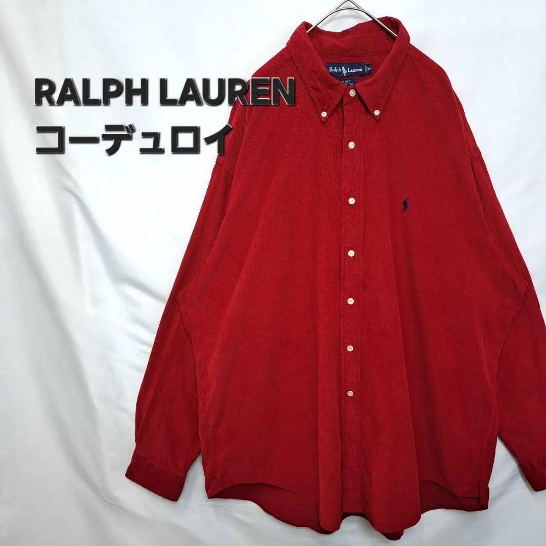【美品】RALPH LAUREN　燈芯絨　拉夫·勞倫　刺繡Logo 的縮圖