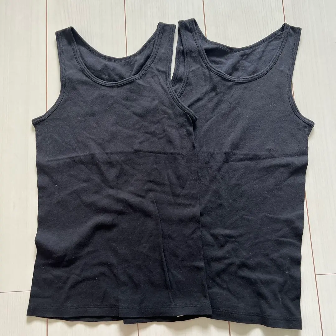 Thumbnail of Undershirts, Black, 140, Set of 2