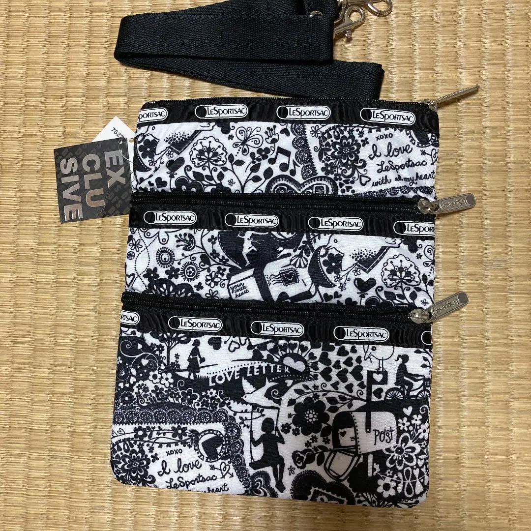 ✨希少✨レスポートサック ケイシー　花柄　ショルダーバッグ　3段　ブルーバード ✨希少✨レスポートサック ケイシー 花柄 ショルダーバッグ 3段
