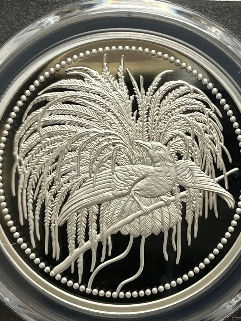2023　極楽花鳥銀貨 FIRST STRIKE 極楽鳥 ドイツ領ニューギニア1マルク銀貨 1894年A MS66/完全未