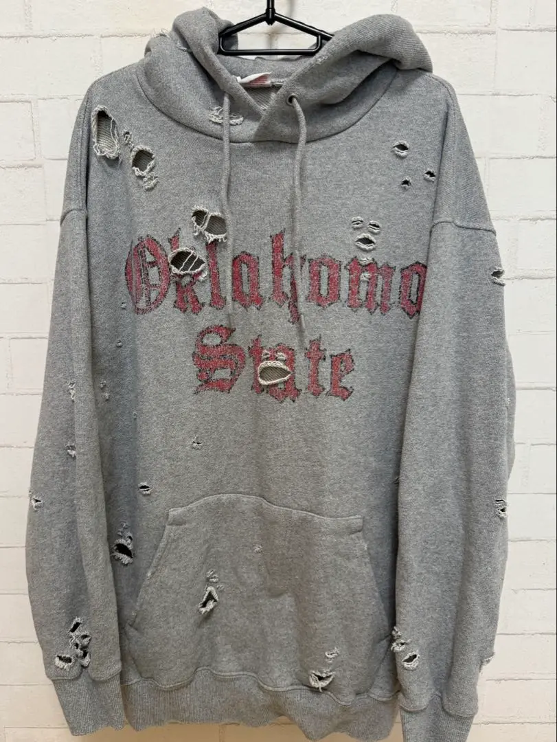OKLAHOMA　ヘビーウェイト　ダメージ　スウェット 15oz HEAVY WEIGHT クルーネックスウェット OKLAHOMA/ダメージ