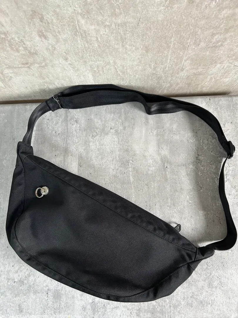 極美品■JAM HOME MADE　ボディーバッグ　ウエストポーチ　ブラック JAM HOME MADE ウエストポーチ 日本製 エシカルレザー シンプル