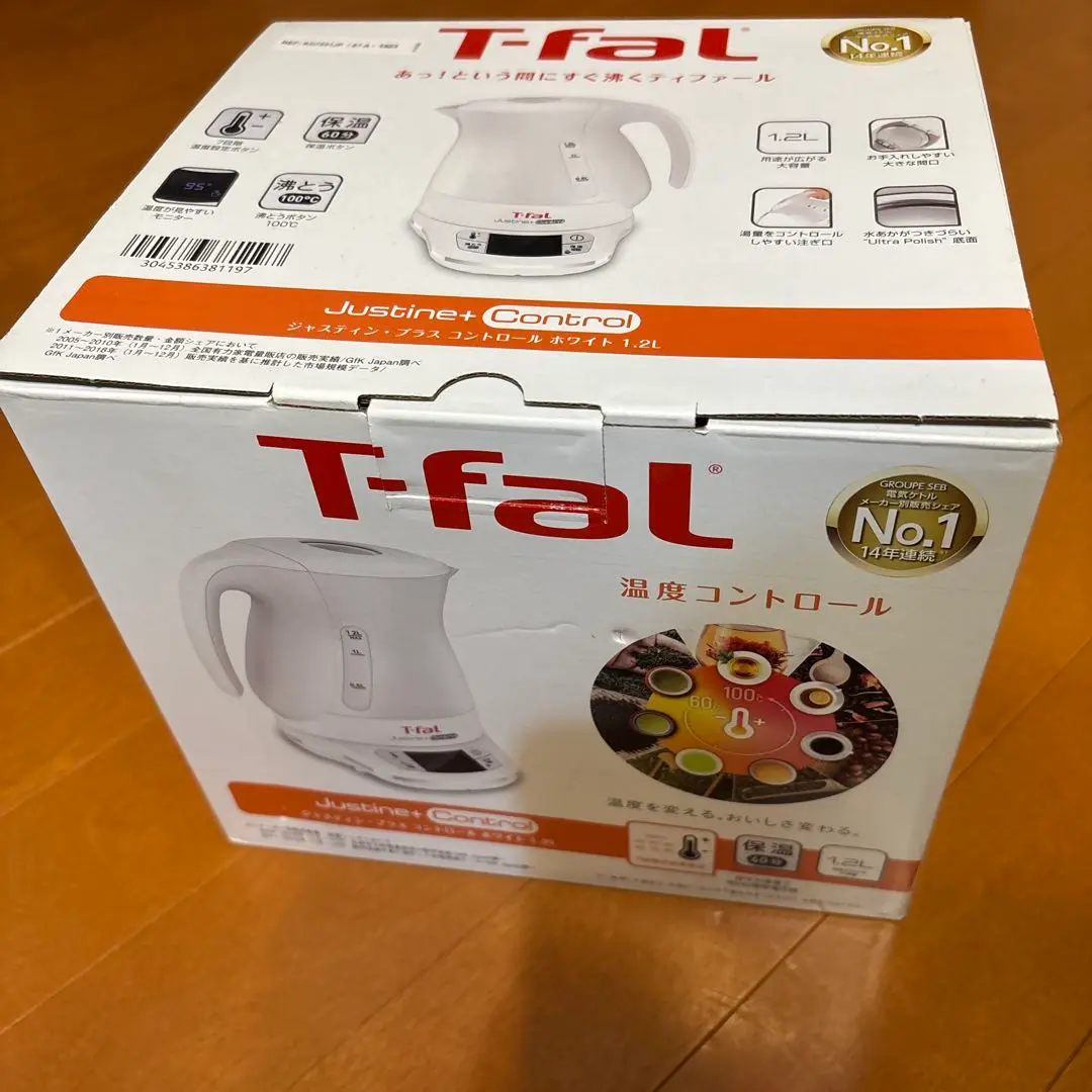 未使用品　ティファール ジャスティンプラスコントロール KO7551 ジャスティンプラス ティファール T-fal 電気ケトル kettle
