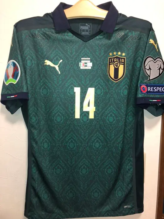 【新品タグ付き】イタリア代表2018ホーム選手仕様ユニフォーム25番キエーザ 新品タグ付き】イタリア代表2018ホーム選手仕様ユニフォーム25番