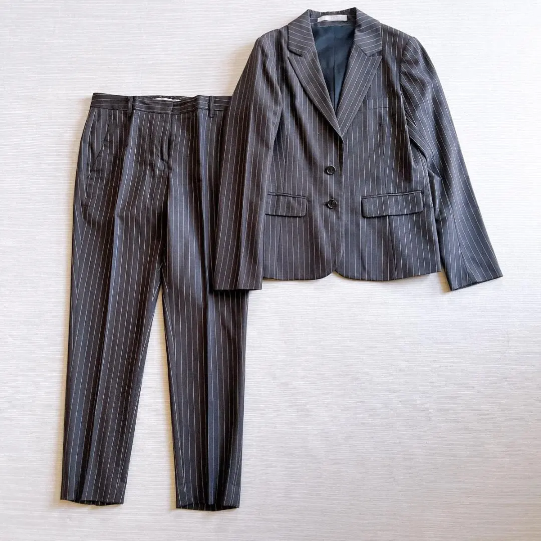 【Theory luxe】西裝褲 TEKNA SAXONY STRIPE 灰色 的縮圖