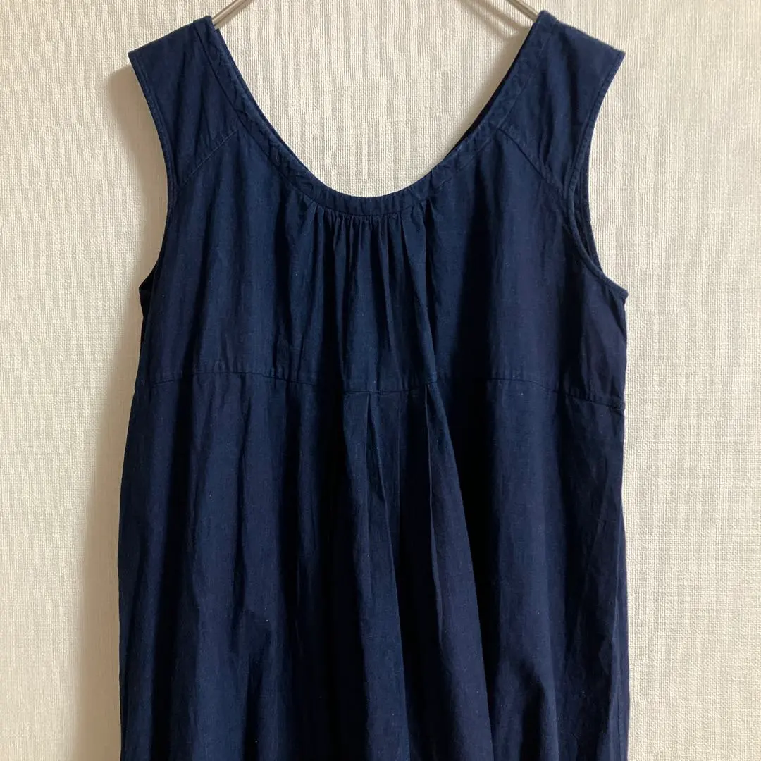 Thumbnail of Excellent condition 【45R】 Sleeveless Dress size 1 Indigo Blue Dye