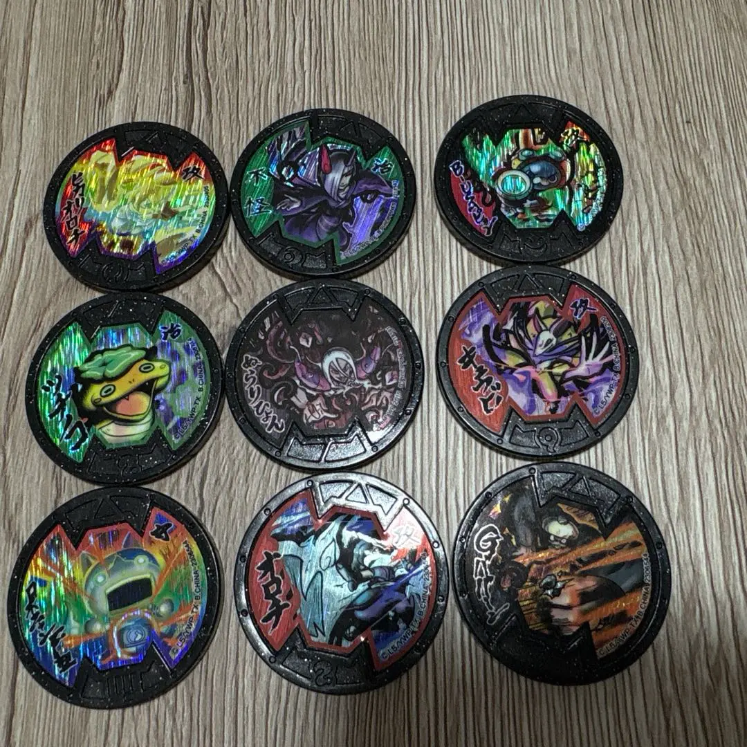 Thumbnail of B Medal Holographic Set Popular Characters Yokai Medal Yokai Watch 9 Pieces