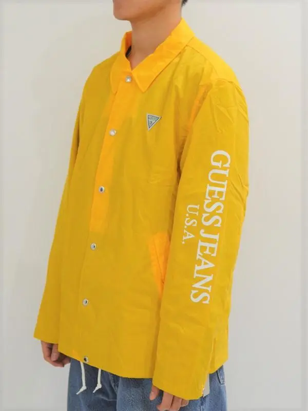 GUESS GREEN LABEL GUESS JEANS コーチジャケット 黄 GUESS GREEN LABEL GUESS JEANS コーチジャケット 黄
