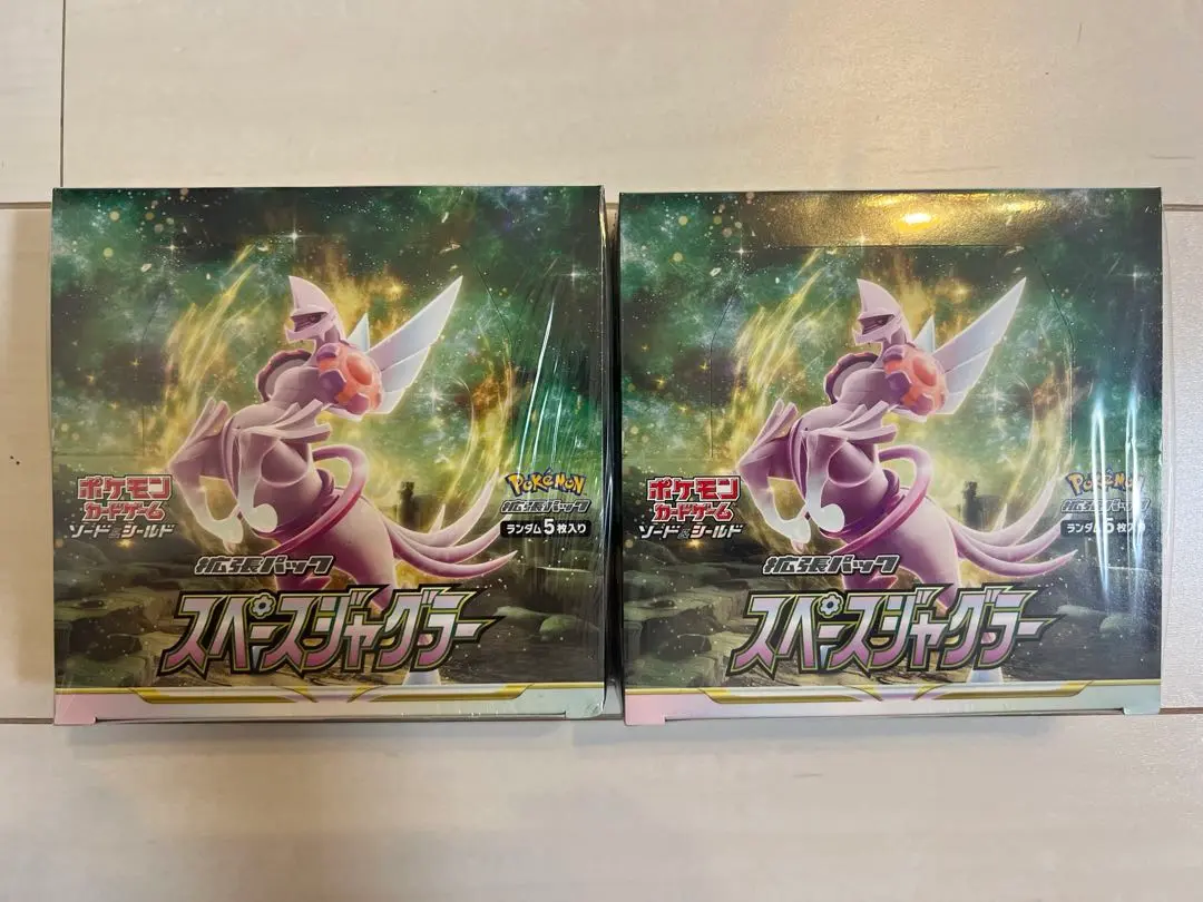 ポケモン - スペースジャグラー2BOX タイムゲーザー2BOX シュリンク付き ポケモンカード スペースジャグラー BOX シュリンク付